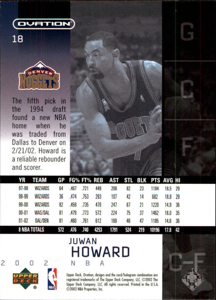 2002/2003 Ovation (Upper Deck) Basketball - Picture 191 of 225