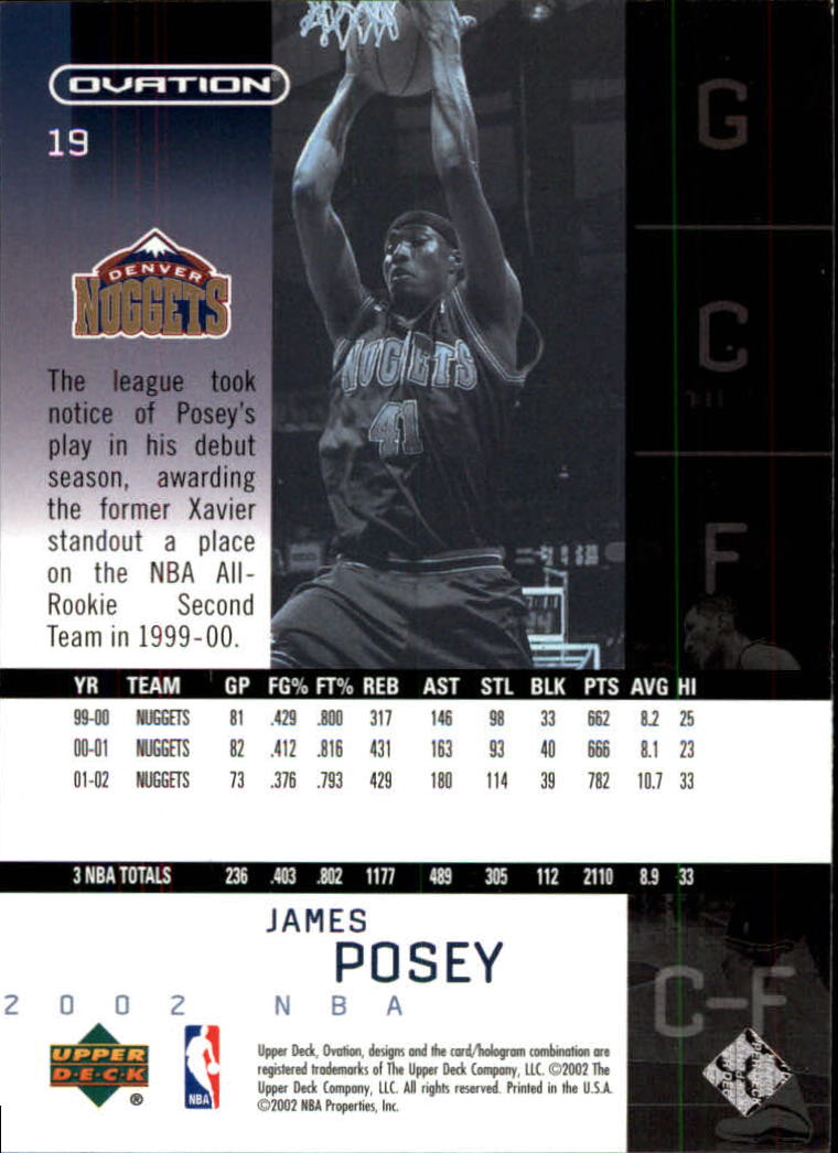2002/2003 Ovation (Upper Deck) Basketball - Picture 189 of 225