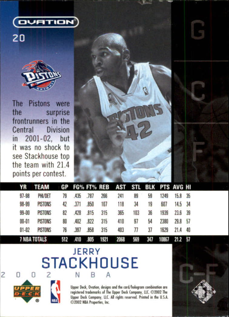 2002/2003 Ovation (Upper Deck) Basketball - Picture 187 of 225