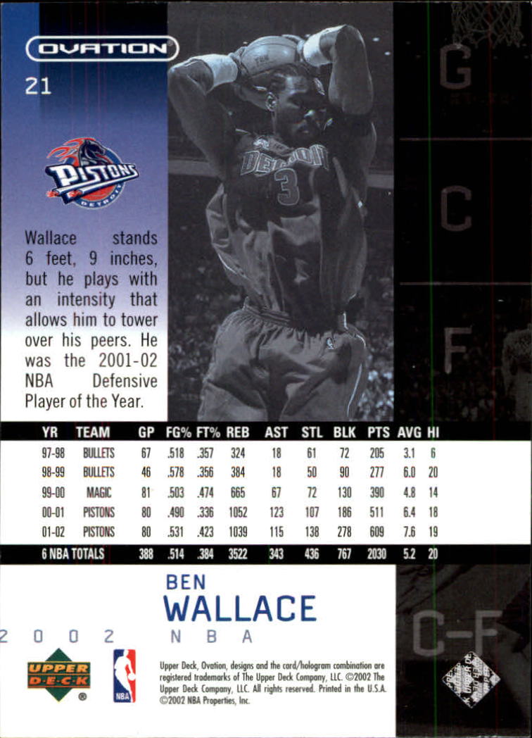 2002/2003 Ovation (Upper Deck) Basketball - Picture 185 of 225