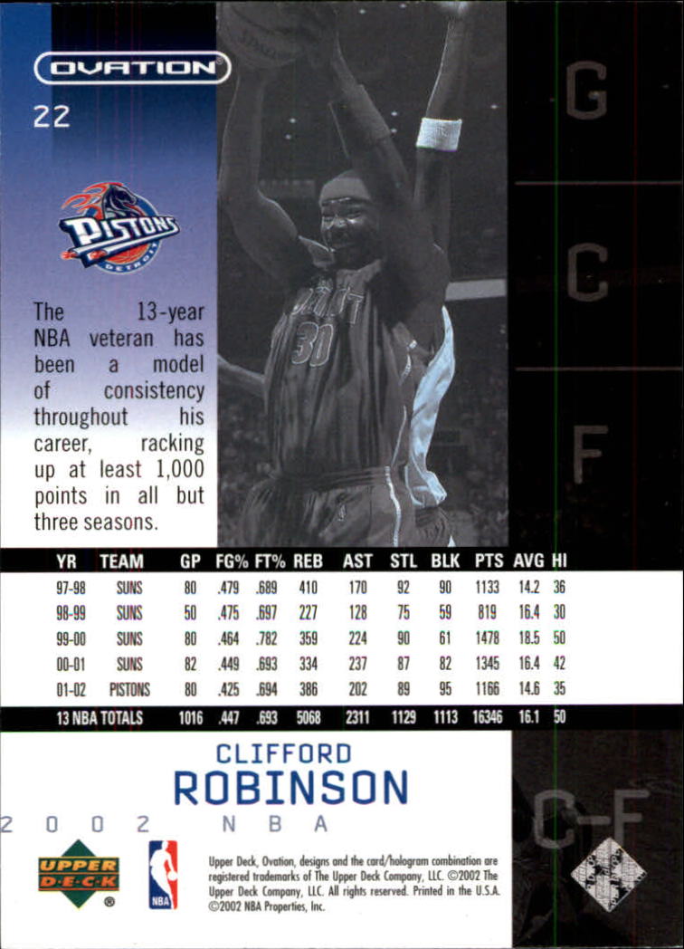 2002/2003 Ovation (Upper Deck) Basketball - Picture 183 of 225