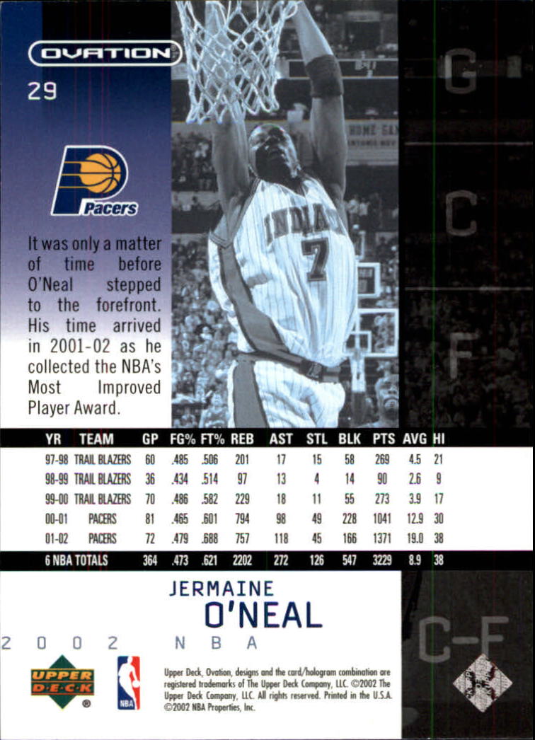 2002/2003 Ovation (Upper Deck) Basketball - Picture 169 of 225