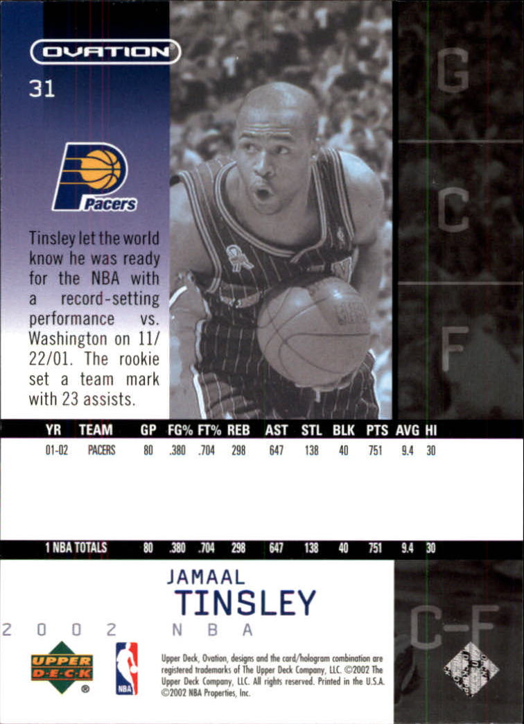 2002/2003 Ovation (Upper Deck) Basketball - Picture 165 of 225