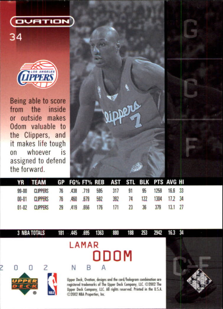 2002/2003 Ovation (Upper Deck) Basketball - Picture 159 of 225