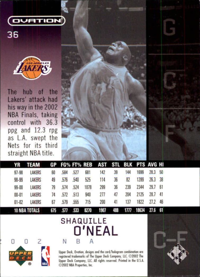 2002/2003 Ovation (Upper Deck) Basketball - Picture 155 of 225