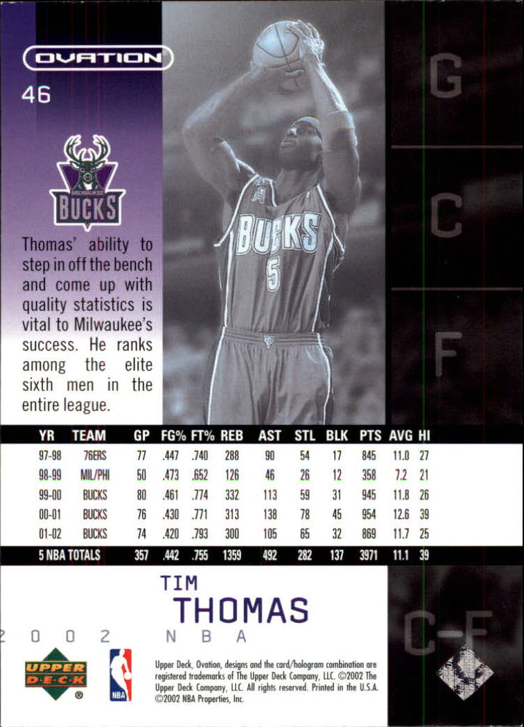2002/2003 Ovation (Upper Deck) Basketball - Picture 135 of 225