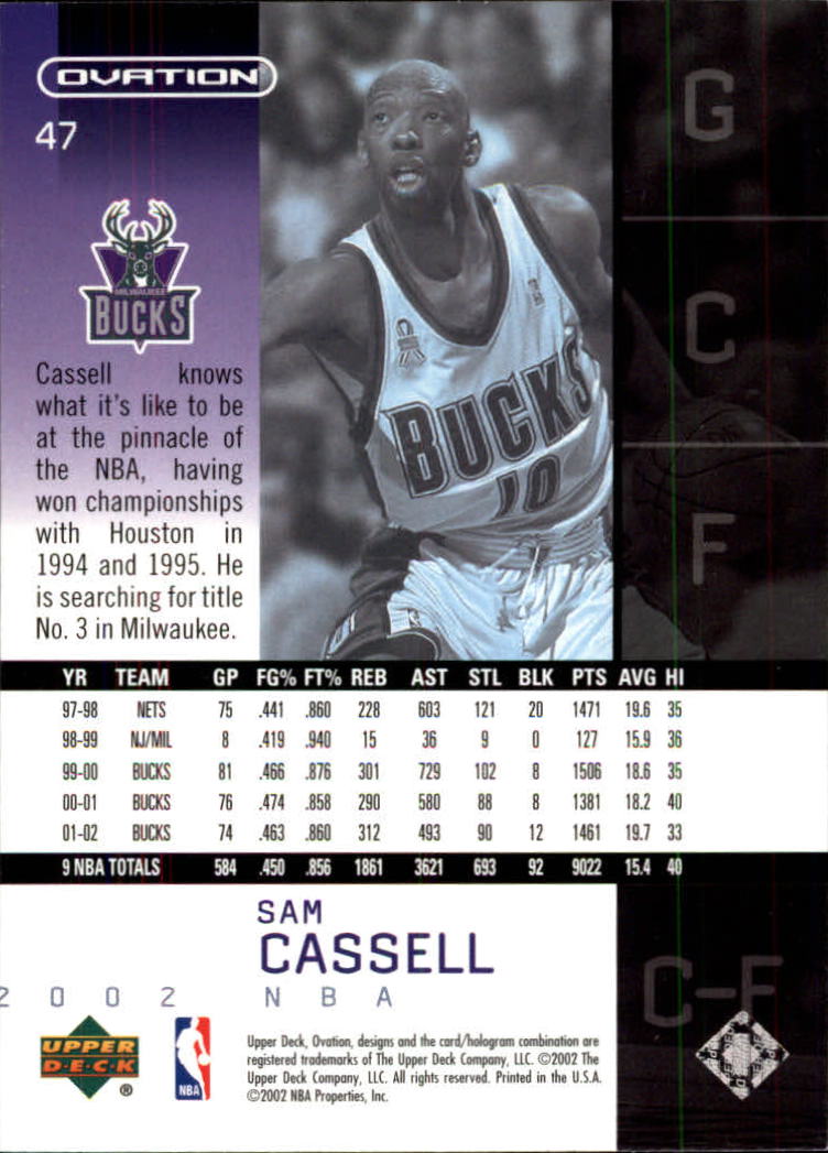 2002/2003 Ovation (Upper Deck) Basketball - Picture 133 of 225