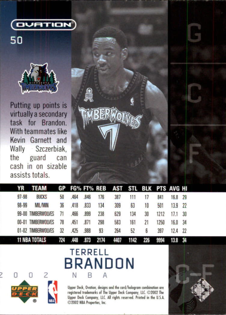 2002/2003 Ovation (Upper Deck) Basketball - Picture 127 of 225