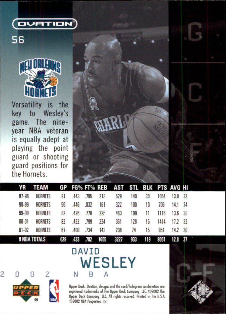 2002/2003 Ovation (Upper Deck) Basketball - Picture 115 of 225