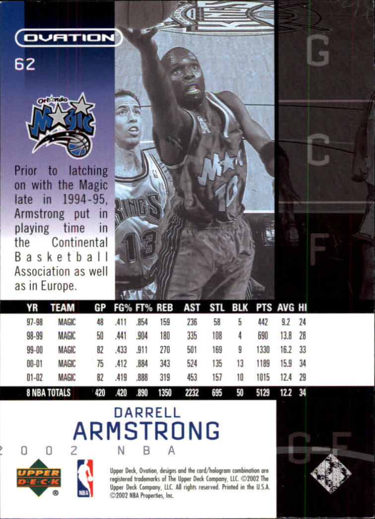 2002/2003 Ovation (Upper Deck) Basketball - Picture 105 of 225