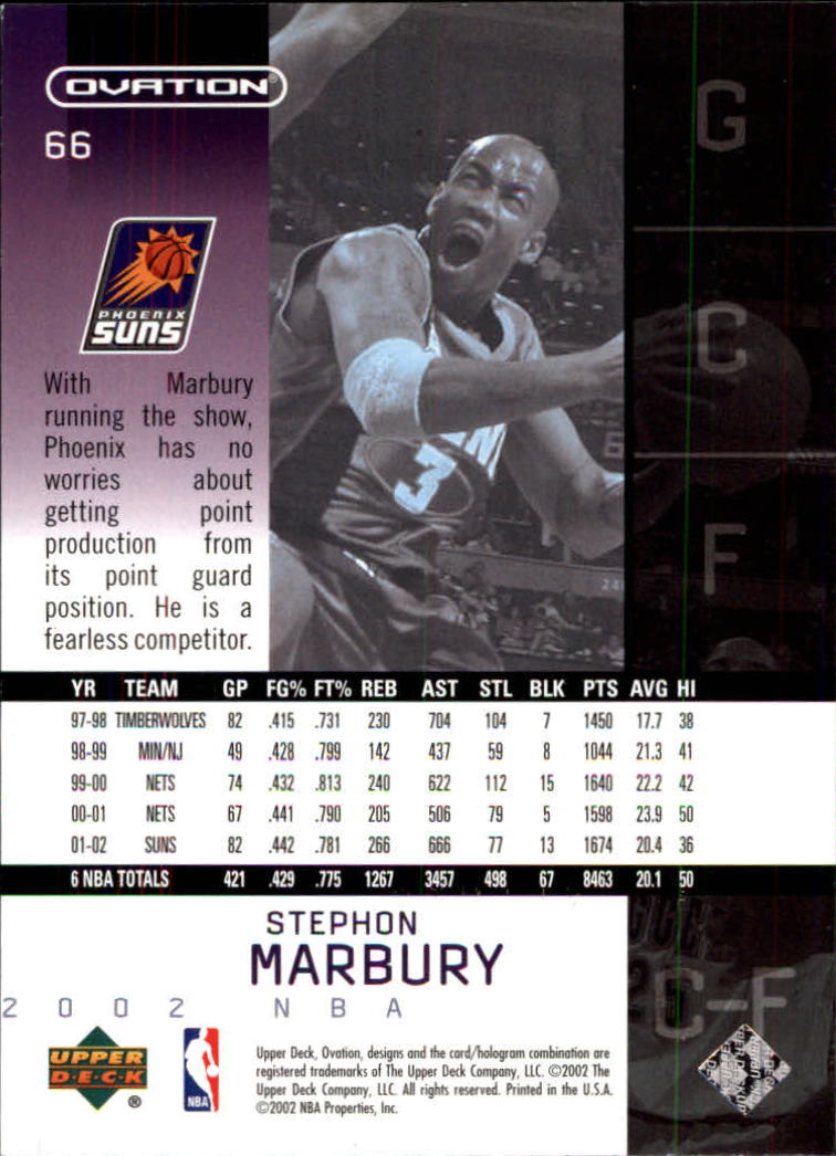 2002/2003 Ovation (Upper Deck) Basketball - Picture 97 of 225