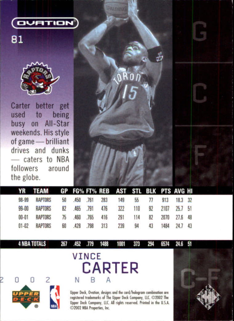 2002/2003 Ovation (Upper Deck) Basketball - Picture 67 of 225