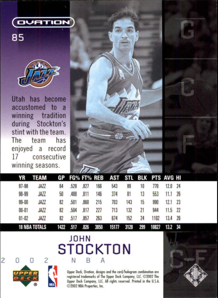 2002/2003 Ovation (Upper Deck) Basketball - Picture 59 of 225
