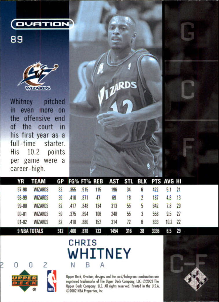 2002/2003 Ovation (Upper Deck) Basketball - Picture 51 of 225