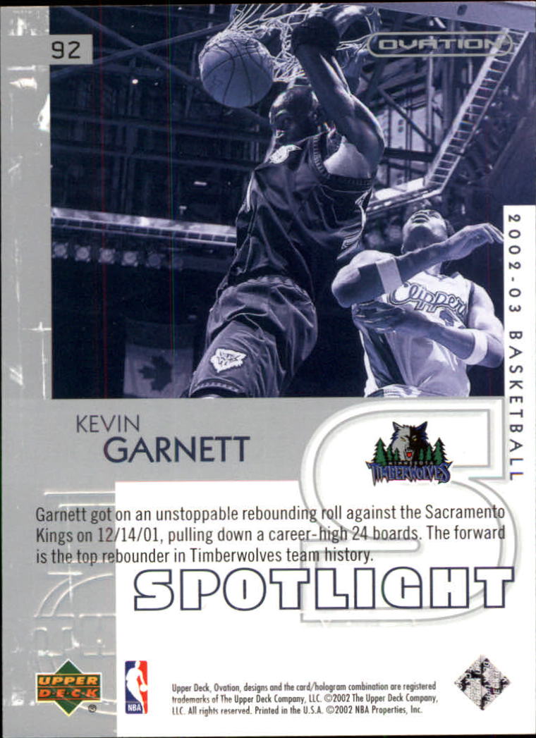 2002/2003 Ovation (Upper Deck) Basketball - Picture 47 of 225