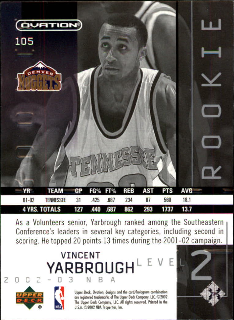 2002/2003 Ovation (Upper Deck) Basketball - Picture 39 of 225