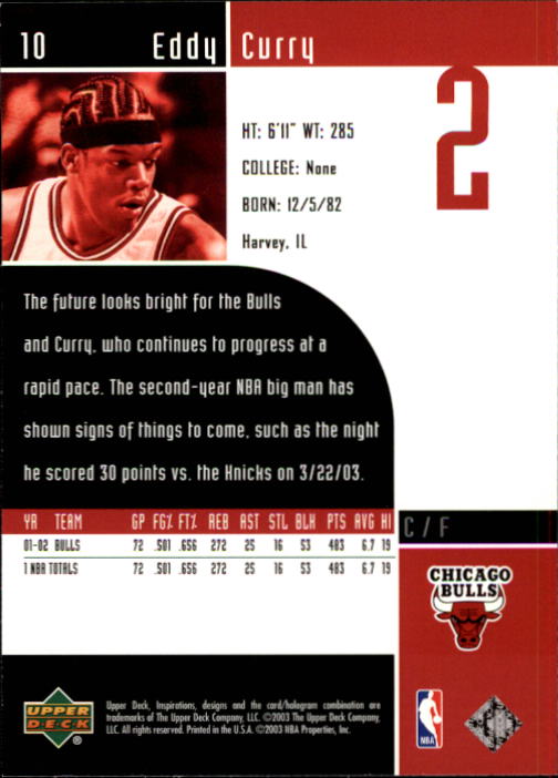 2002/2003 Inspirations (Upper Deck) Basketball - Picture 21 of 225