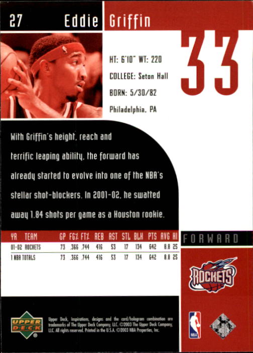 2002/2003 Inspirations (Upper Deck) Basketball - Picture 55 of 225