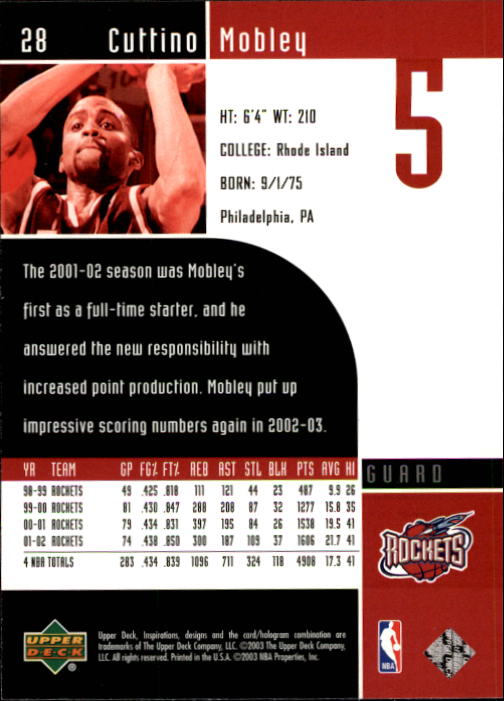 2002/2003 Inspirations (Upper Deck) Basketball - Picture 57 of 225