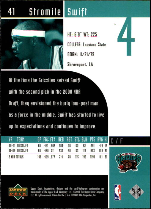 2002/2003 Inspirations (Upper Deck) Basketball - Picture 83 of 225