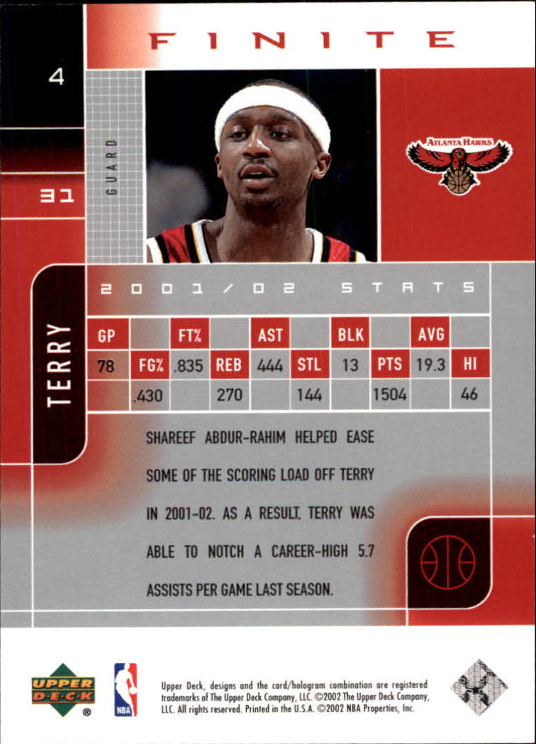 2002/2003 Finite (Upper Deck) Basketball - Picture 67 of 67