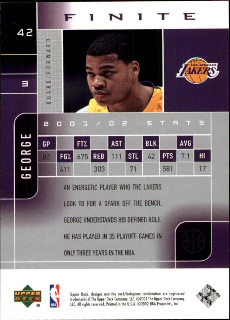 2002/2003 Finite (Upper Deck) Basketball - Picture 53 of 67