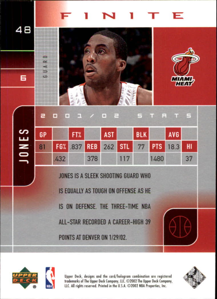 2002/2003 Finite (Upper Deck) Basketball - Picture 51 of 67