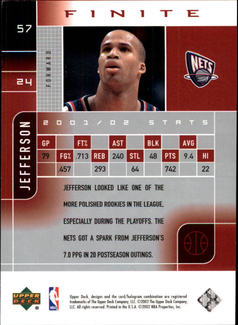 2002/2003 Finite (Upper Deck) Basketball - Picture 47 of 67