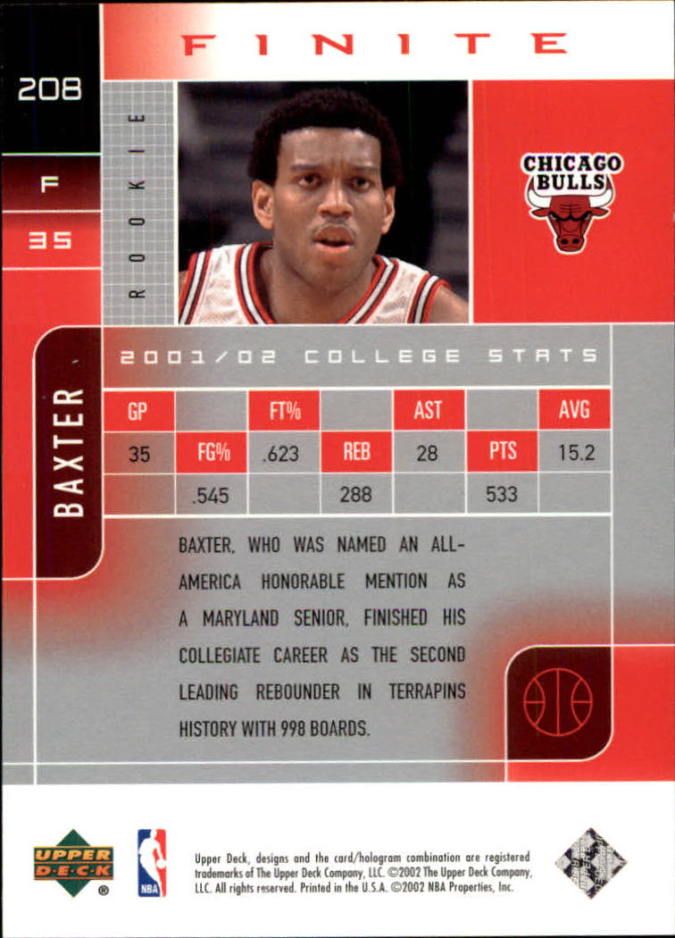 2002/2003 Finite (Upper Deck) Basketball - Picture 17 of 67