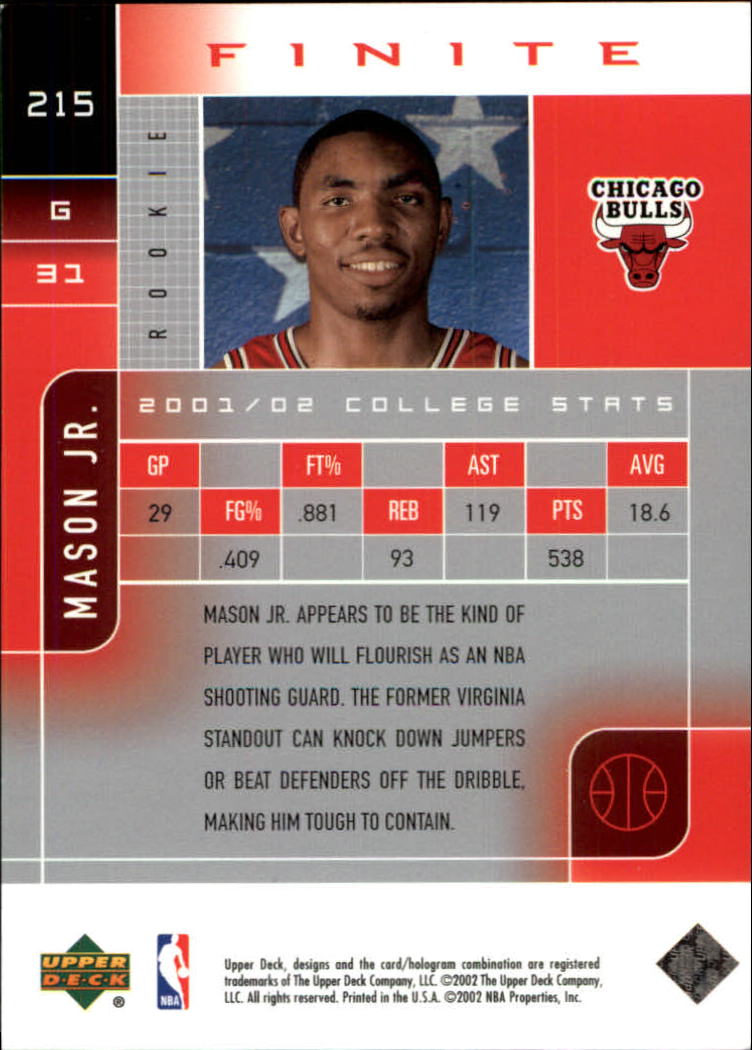 2002/2003 Finite (Upper Deck) Basketball - Picture 13 of 67