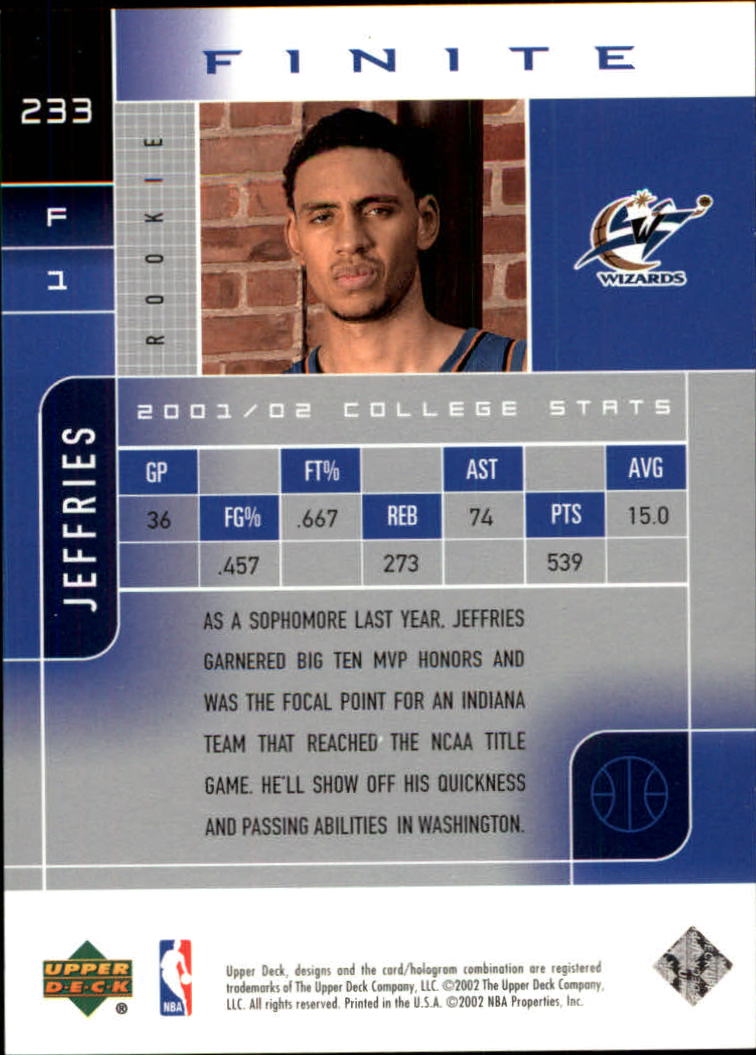 2002/2003 Finite (Upper Deck) Basketball - Picture 7 of 67