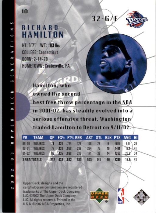 2002/2003 Generations (Upper Deck) Basketball - Picture 327 of 345