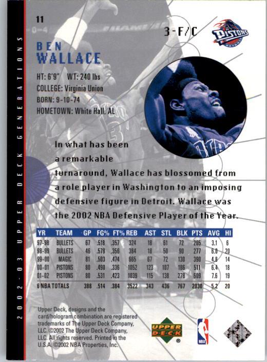 2002/2003 Generations (Upper Deck) Basketball - Picture 325 of 345