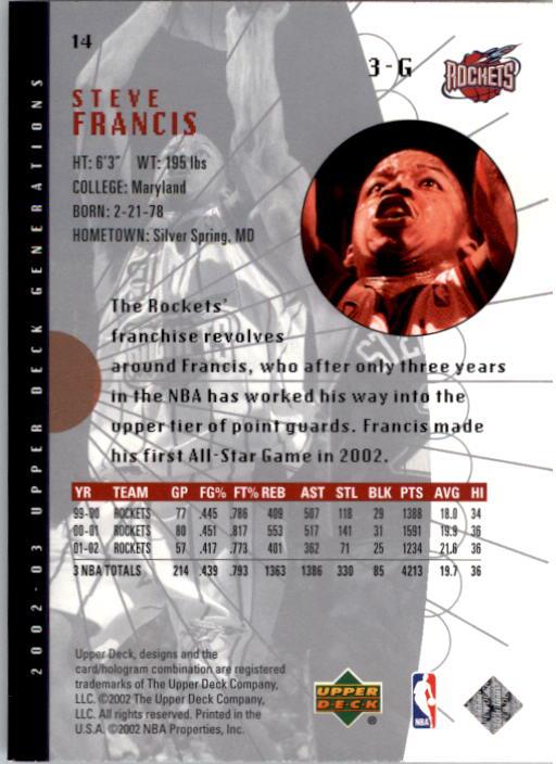 2002/2003 Generations (Upper Deck) Basketball - Picture 319 of 345