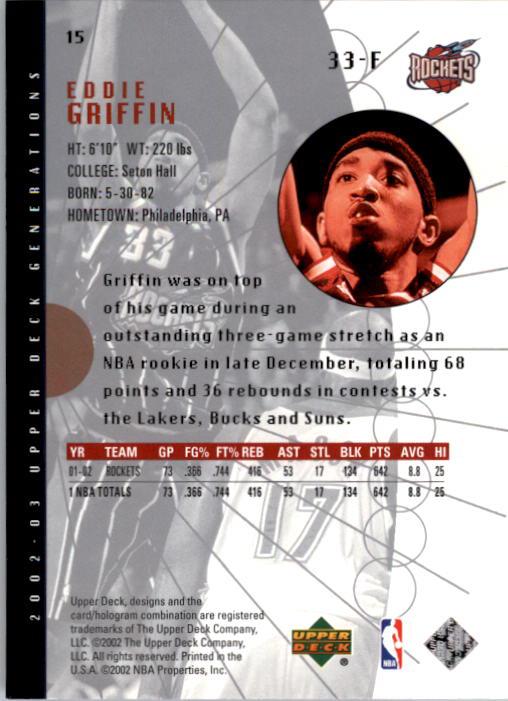 2002/2003 Generations (Upper Deck) Basketball - Picture 317 of 345