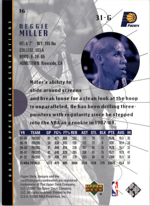 2002/2003 Generations (Upper Deck) Basketball - Picture 315 of 345