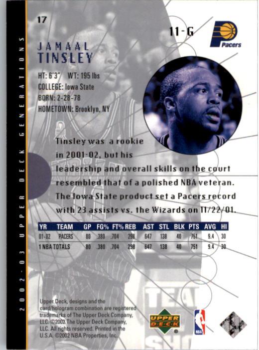 2002/2003 Generations (Upper Deck) Basketball - Picture 313 of 345