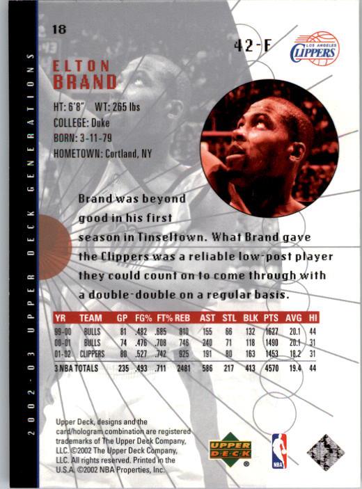2002/2003 Generations (Upper Deck) Basketball - Picture 311 of 345