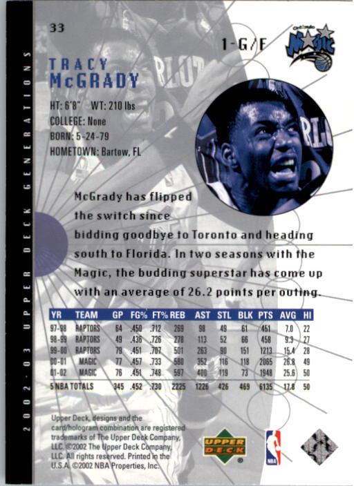 2002/2003 Generations (Upper Deck) Basketball - Picture 281 of 345
