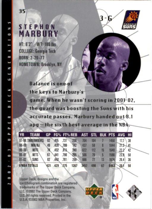 2002/2003 Generations (Upper Deck) Basketball - Picture 277 of 345