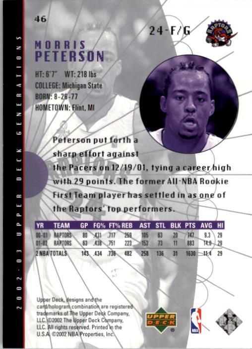2002/2003 Generations (Upper Deck) Basketball - Picture 255 of 345