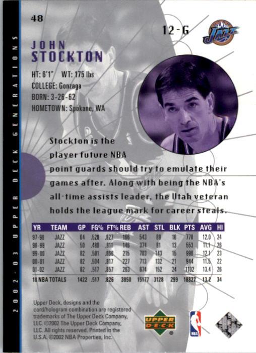 2002/2003 Generations (Upper Deck) Basketball - Picture 251 of 345