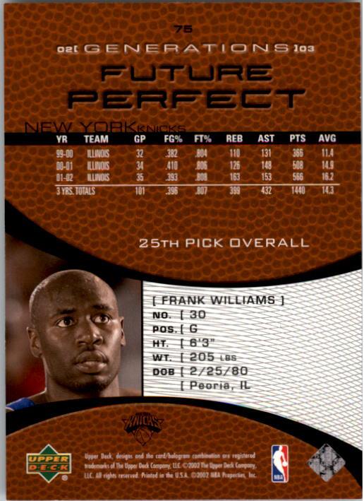 2002/2003 Generations (Upper Deck) Basketball - Picture 229 of 345