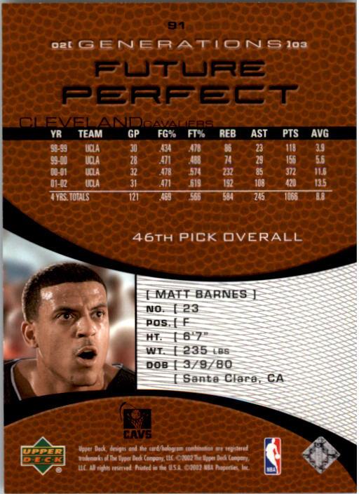 2002/2003 Generations (Upper Deck) Basketball - Picture 221 of 345