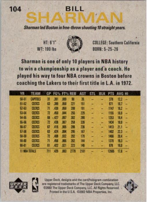 2002/2003 Generations (Upper Deck) Basketball - Picture 197 of 345