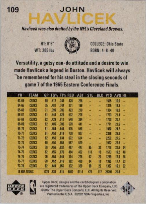 2002/2003 Generations (Upper Deck) Basketball - Picture 187 of 345