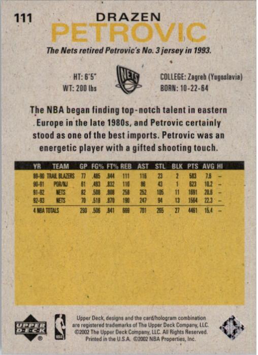2002/2003 Generations (Upper Deck) Basketball - Picture 183 of 345
