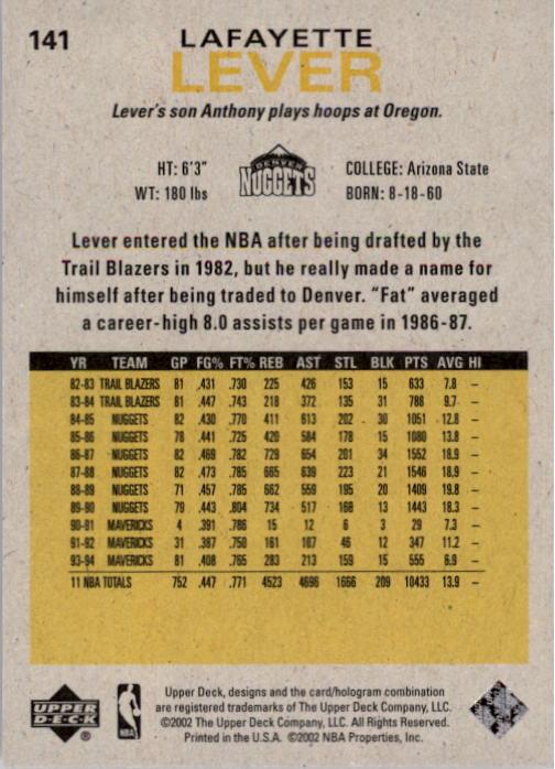2002/2003 Generations (Upper Deck) Basketball - Picture 123 of 345