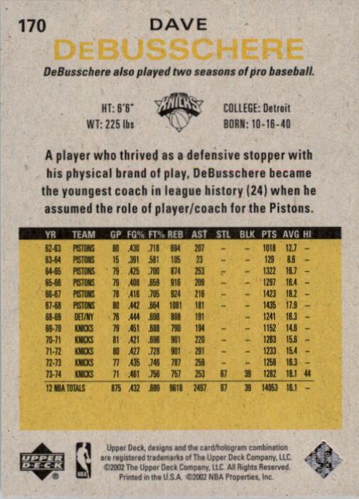 2002/2003 Generations (Upper Deck) Basketball - Picture 69 of 345