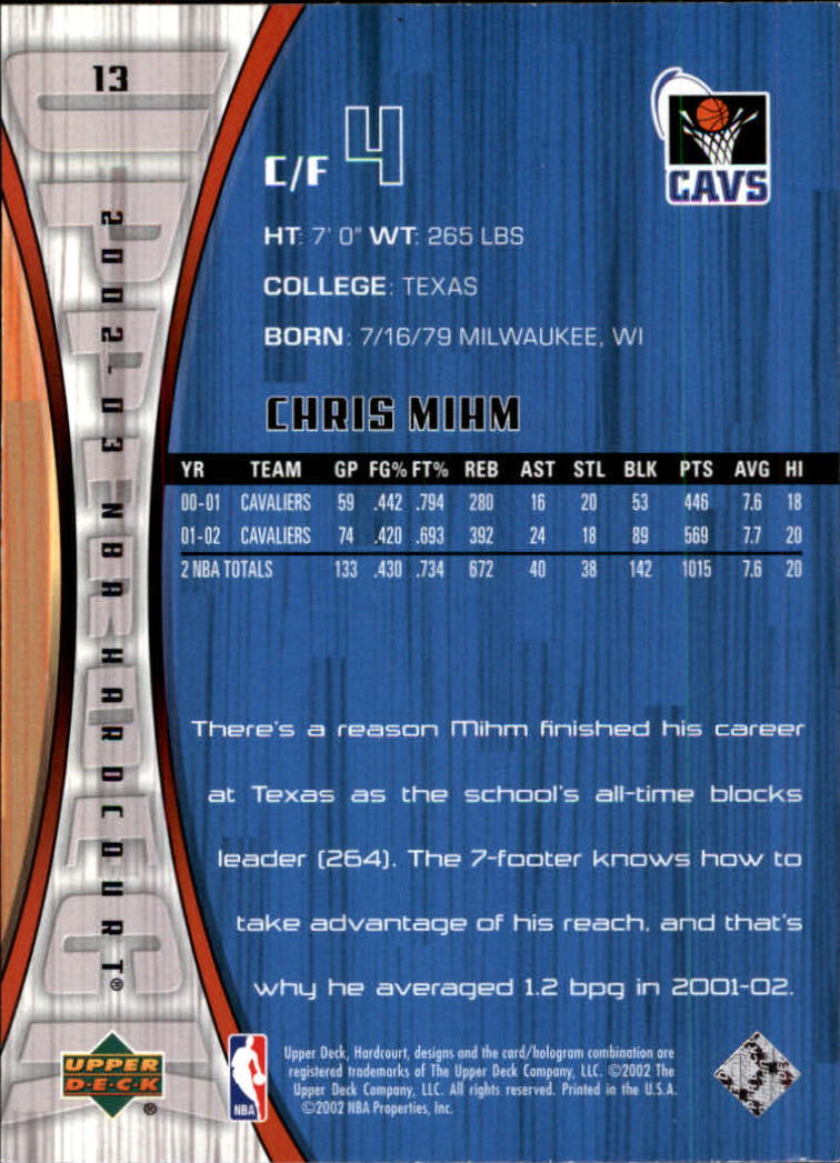 2002/2003 Hardcourt (Upper Deck) Basketball - Picture 27 of 239